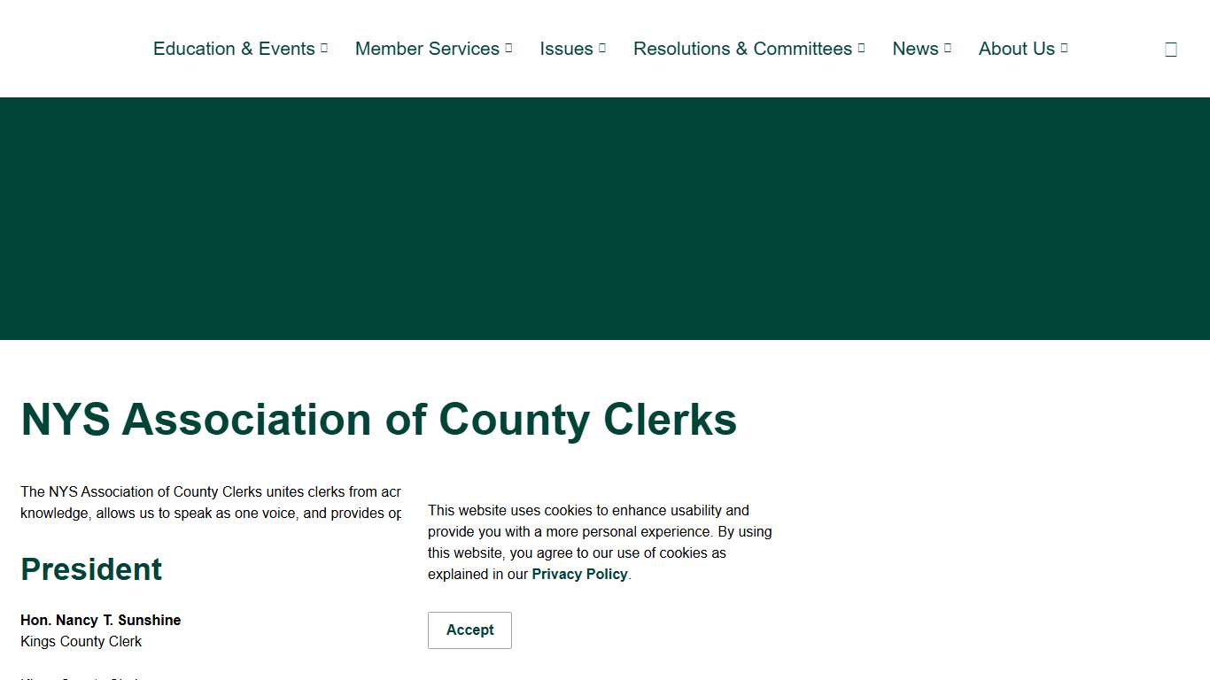 NYS Association of County Clerks New York State Association of Counties